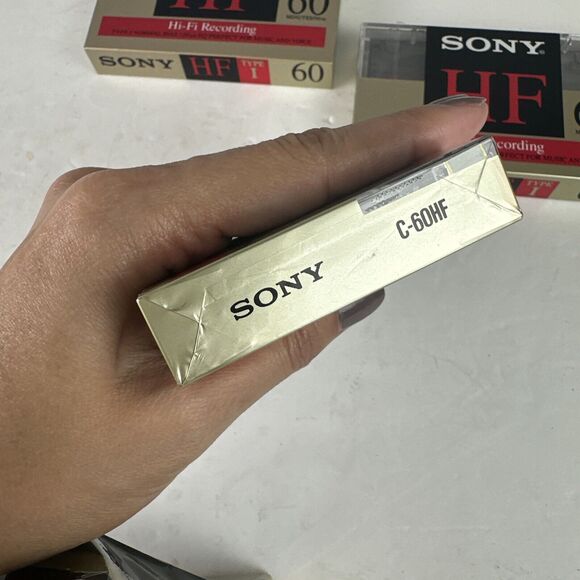 Sony HF High Fidelity 60 Minute Audio Cassette Normal Bias Blank Tapes X 3 Seale - Picture 3 of 4